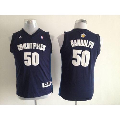 Memphis Grizzlies #50 Zach Randolph Dark Blue Stitched Youth Jersey Youth