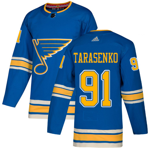 Adidas St. Louis Blues #91 Vladimir Tarasenko Light Blue Alternate Authentic Stitched Jersey Men's