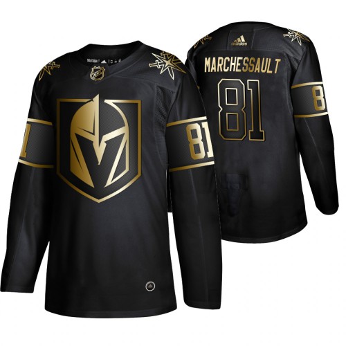 Adidas Golden Vegas Golden Knights #81 Jonathan Marchessault Men's 2019 Black Golden Edition Authentic Stitched Jersey Men's