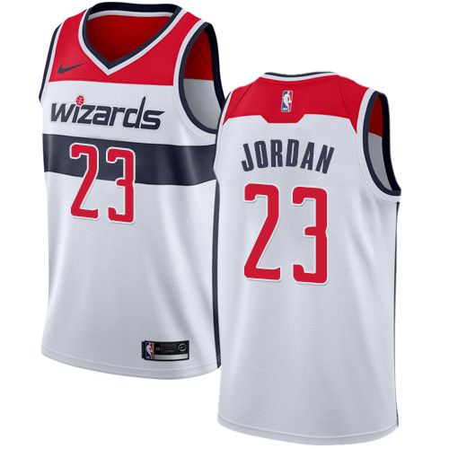 Washington Wizards #23 Michael Jordan White Womens Swingman Association Edition Jersey Womens