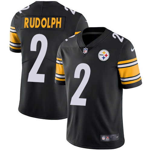 Pittsburgh Steelers #2 Mason Rudolph Black Team Color Men's Stitched Vapor Untouchable Limited Jersey Men's