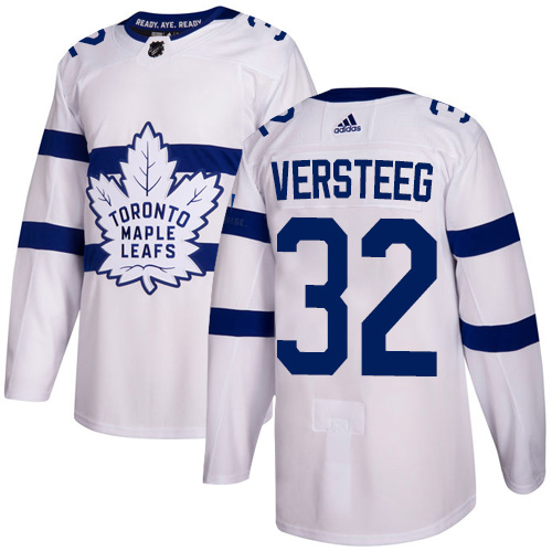 Adidas Maple Toronto Maple Leafs #32 Kris Versteeg White Authentic 2018 Stadium Series Stitched Jersey Men's