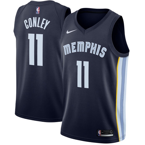 Memphis Grizzlies #11 Mike Conley Navy Blue Youth Swingman Icon Edition Jersey Youth