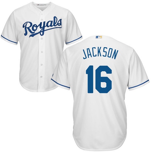 Kansas City Royals #16 Bo Jackson White Cool Base Stitched Youth Jersey Youth