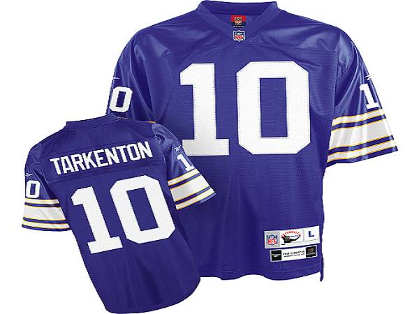 Mitchell&Ness Vikings #10 Fran Tarkenton Purple Stitched Throwback Jersey