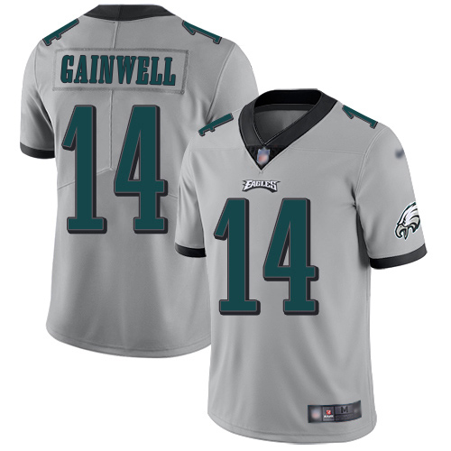 Eagles #14 Kenneth Gainwell Silver Youth Stitched Limited Inverted Legend Jersey