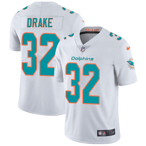 Miami Dolphins #32 Kenyan Drake White Men's Stitched Vapor Untouchable Limited Jersey Men's