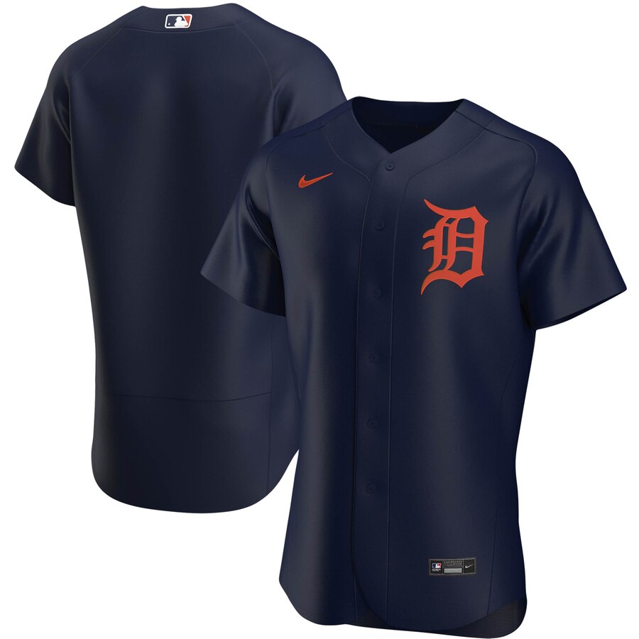 Detroit Tigers Men's Navy Alternate 2020 Authentic Team Jersey