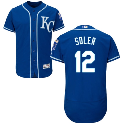Kansas City Royals #12 Jorge Soler Royal Blue Flexbase Authentic Collection Stitched Jersey Men's