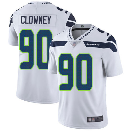 Seattle Seahawks #90 Jadeveon Clowney White Men's Stitched Vapor Untouchable Limited Jersey Men's