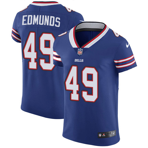 Bills #49 Tremaine Edmunds Royal Blue Team Color Men's Stitched Vapor Untouchable Elite Jersey