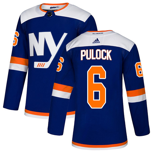 Adidas New York Islanders #6 Ryan Pulock Blue Authentic Alternate Stitched Jersey Men's