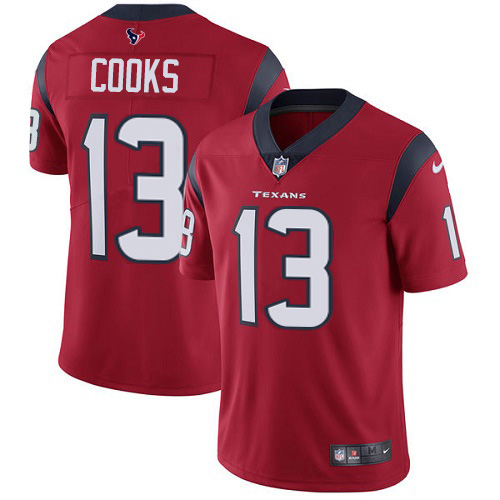 Texans #13 Brandin Cooks Red Alternate Men's Stitched Vapor Untouchable Limited Jersey
