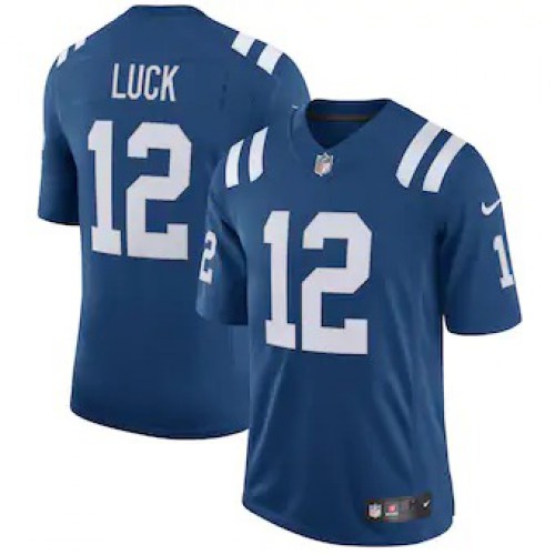 Indianapolis Indianapolis Colts #12 Andrew Luck Men's Royal Vapor Limited Team Jersey Men's