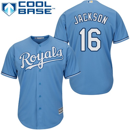 Kansas City Royals #16 Bo Jackson Light Blue Cool Base Stitched Youth Jersey Youth