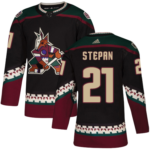 Adidas Arizona Coyotes #21 Derek Stepan Black Alternate Authentic Stitched Youth Jersey Youth