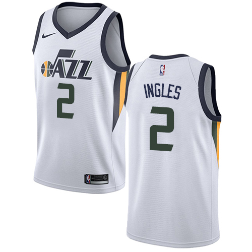 Utah Jazz #2 Joe Ingles White Womens Swingman Association Edition Jersey Womens