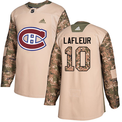 Adidas Montreal Canadiens #10 Guy Lafleur Camo Authentic 2017 Veterans Day Stitched Youth Jersey Youth