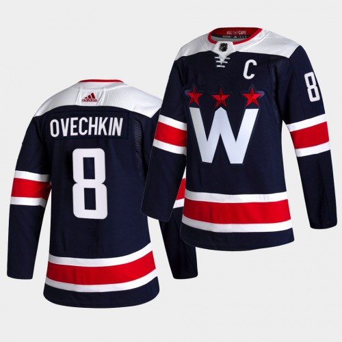 Adidas Washington Capitals #8 Alexander Ovechkin Men's 2021-22 Alternate Authentic Jersey - Black Men's