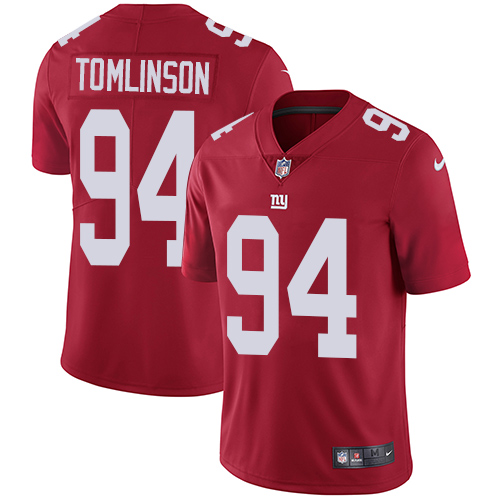 New York Giants #94 Dalvin Tomlinson Red Alternate Men's Stitched Vapor Untouchable Limited Jersey Men's
