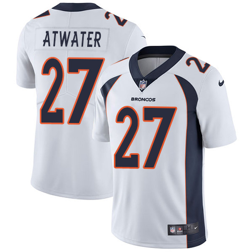 Denver Broncos #27 Steve Atwater White Men's Stitched Vapor Untouchable Limited Jersey Men's