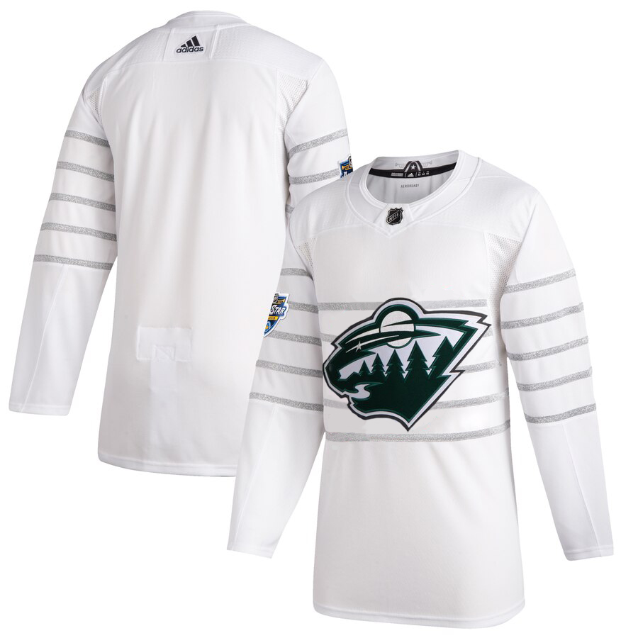 Men's Minnesota Wild Adidas White 2020 All-Star Game Authentic Jersey