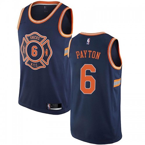 New York Knicks #6 Elfrid Payton Navy Youth Swingman City Edition Jersey Youth