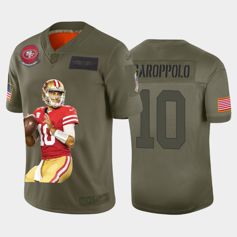 San Francisco 49ers #10 Jimmy Garoppolo Team Hero 1 Vapor Limited Jersey Camo