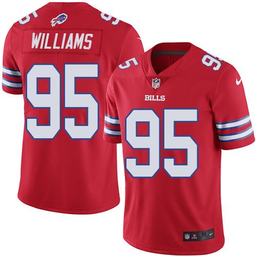 Buffalo Bills #95 Kyle Williams Red Men's Stitched Elite Rush Jersey Men's