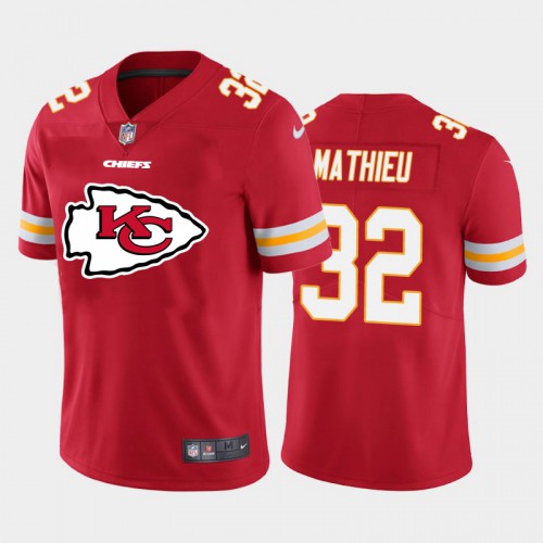Kansas City Kansas City Chiefs #32 Tyrann Mathieu Red Men's Big Team Logo Player Vapor Limited Jersey Men's