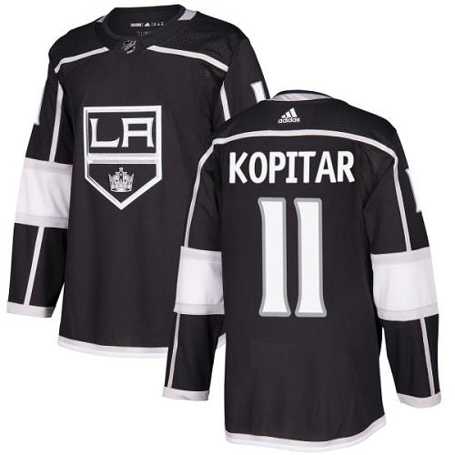 Adidas Los Angeles Kings #11 Anze Kopitar Black Home Authentic Stitched Jersey Men's