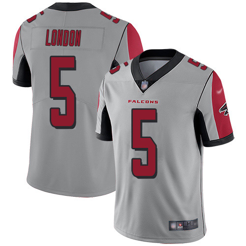 Falcons #5 Drake London Silver Stitched Youth Limited Inverted Legend Jersey