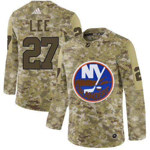 Adidas New York Islanders #27 Anders Lee Camo Authentic Stitched Jersey Men's