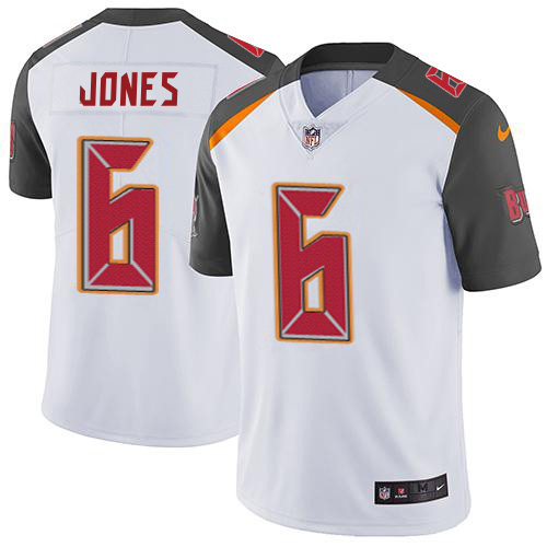 Buccaneers #6 Julio Jones White Men's Stitched Vapor Untouchable Limited Jersey