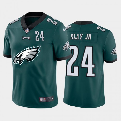 Philadelphia Philadelphia Eagles #24 Jordan Howard Green Men's Big Team Logo Player Vapor Limited Jersey Men's