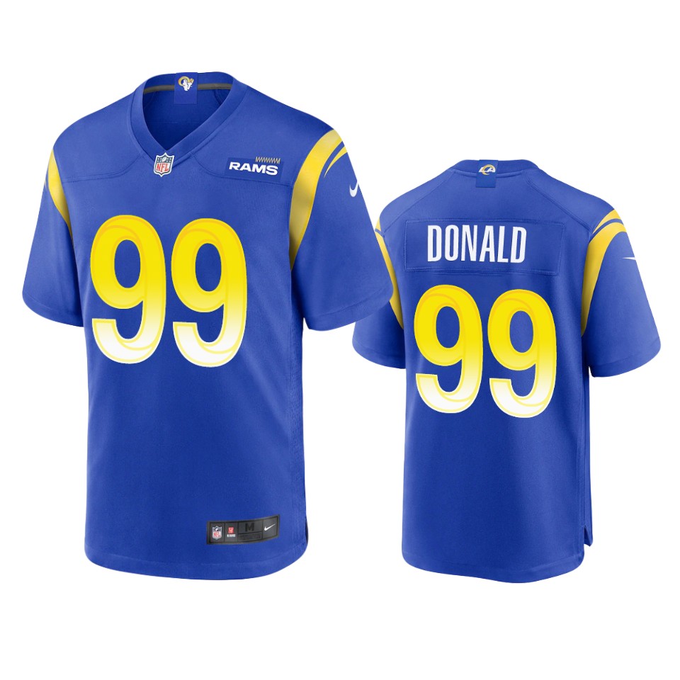 Los Angeles Rams #99 Aaron Donald Men's Game Jersey - Royal
