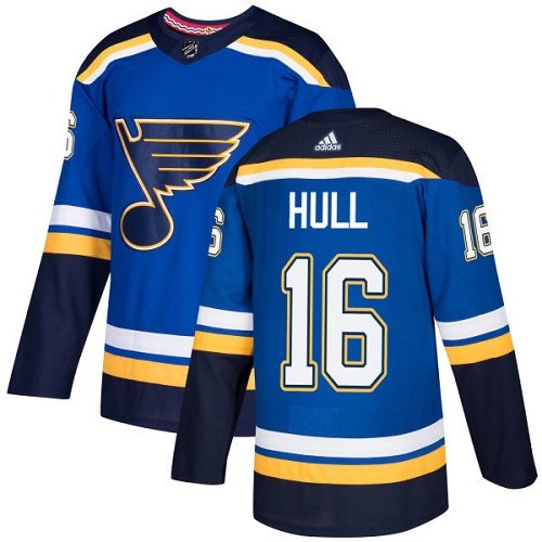 Adidas St. Louis Blues #16 Brett Hull Blue Home Authentic Stitched Youth Jersey Youth