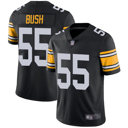 Pittsburgh Steelers #55 Devin Bush Black Alternate Men's Stitched Vapor Untouchable Limited Jersey Men's