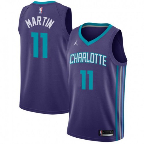 Charlotte Hornets #11 Cody Martin Purple Womens Jordan Swingman Statement Edition Jersey Womens
