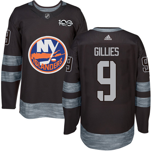 Adidas New York Islanders #9 Clark Gillies Black 1917-2017 100th Anniversary Stitched Jersey Men's