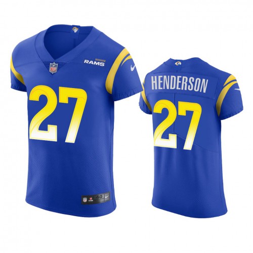 Los Angeles Los Angeles Rams #27 Darrell Henderson Men's Vapor Elite Player Jersey - Royal Men's
