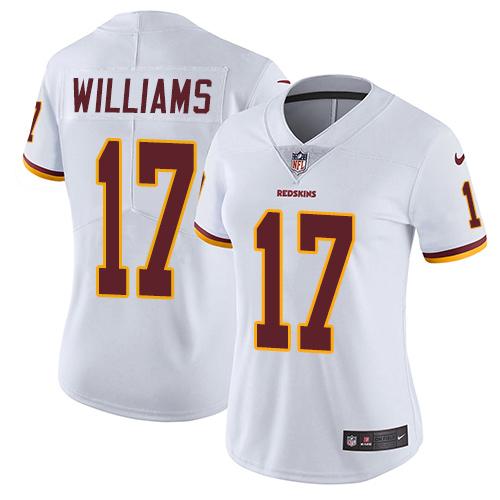 Washington Commanders #17 Doug Williams White Women's Stitched Vapor Untouchable Limited Jersey Womens