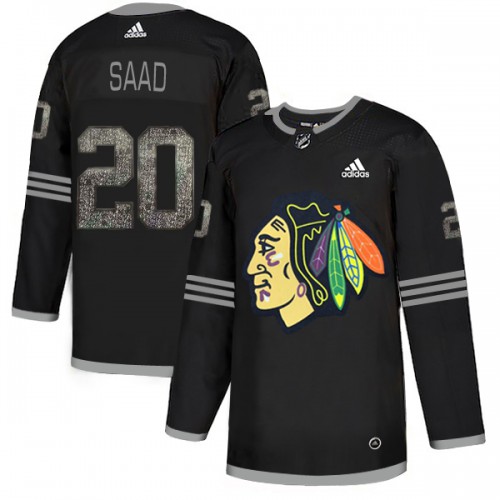 Adidas Chicago Blackhawks #20 Brandon Saad Black Authentic Classic Stitched Jersey Men's