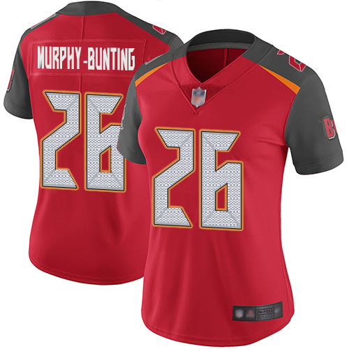 Tampa Bay Buccaneers #26 Sean Murphy-Bunting Red Team Color Women's Stitched Vapor Untouchable Limited Jersey Womens