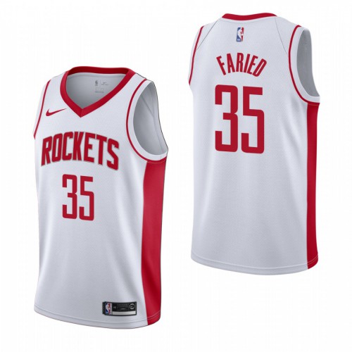 Houston Houston Rockets #35 Kenneth Faried Mens 2019-20 Association Edition White Stitched Jersey Mens