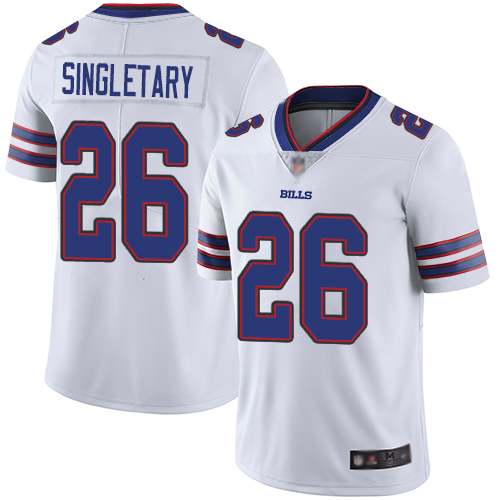 Buffalo Bills #26 Devin Singletary White Youth Stitched Vapor Untouchable Limited Jersey Youth