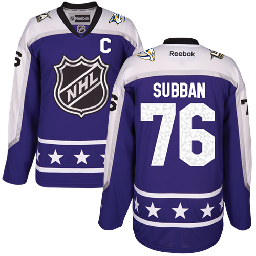 Nashville Predators #76 P.K Subban Purple 2017 All-Star Central Division Stitched Youth Jersey Youth
