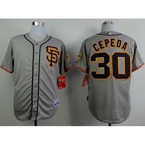 San Francisco Giants #30 Orlando Cepeda Grey Cool Base Stitched Jersey Men's