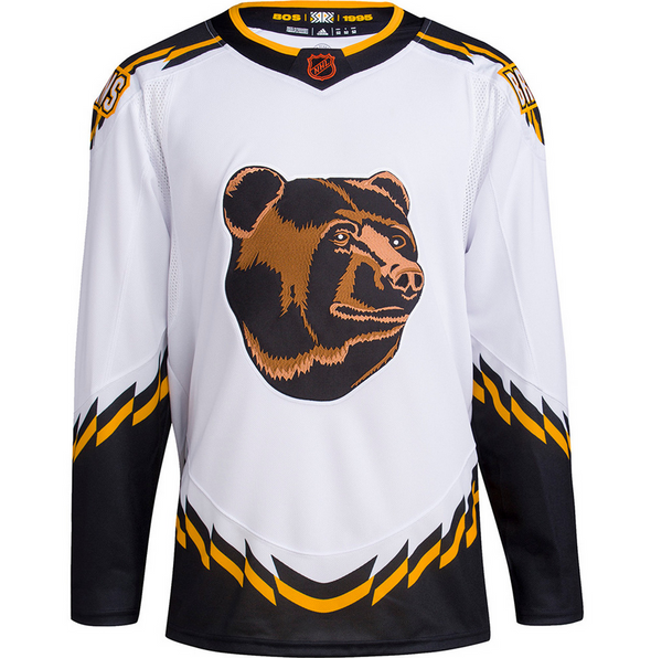Boston Bruins Blank Men's Adidas Reverse Retro 2.0 Authentic Player Jersey - White