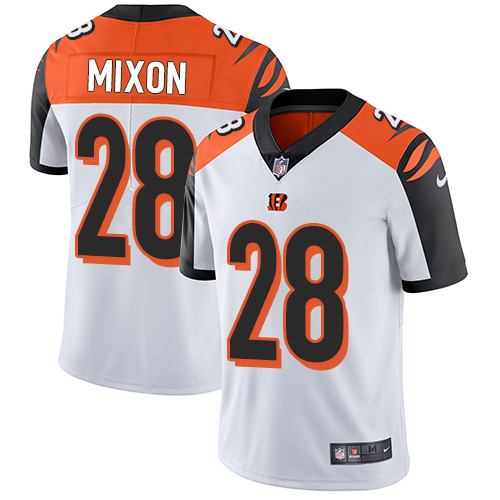 Bengals #28 Joe Mixon White Youth Stitched Vapor Untouchable Limited Jersey